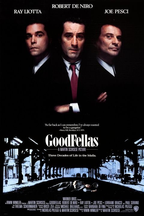 Filmaffisch för Goodfellas – tillgänglig i Nordic IPTV:s VOD-bibliotek