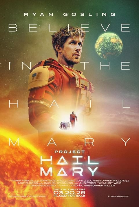 Filmaffisch för Project Hail Mary – tillgänglig i Nordic IPTV:s VOD-bibliotek
